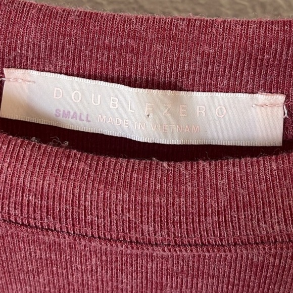 Double Zero Heather Red Crewneck Sweatshirt - Picture 7 of 7